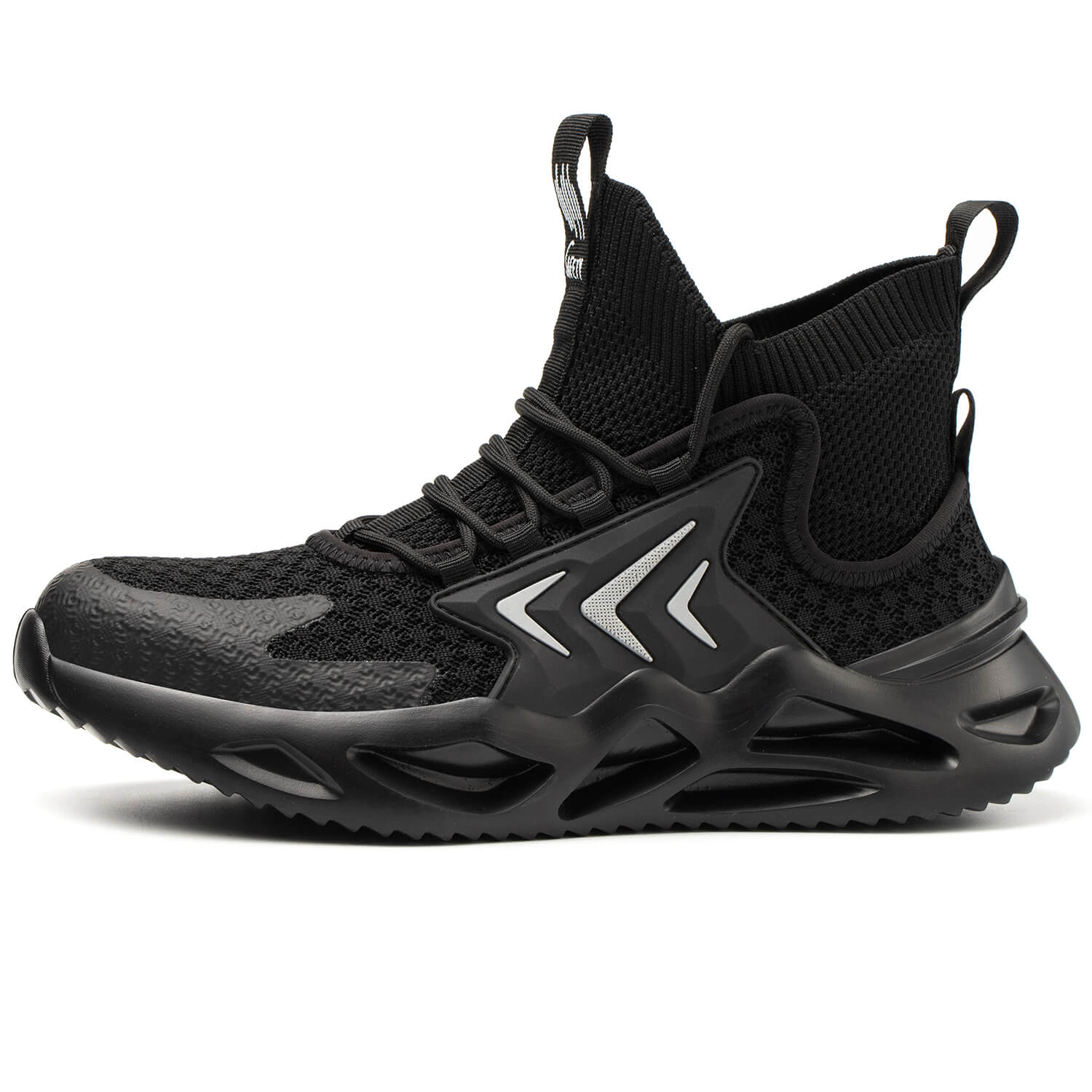 QD Men's Steel Toe High Top Work Shoes